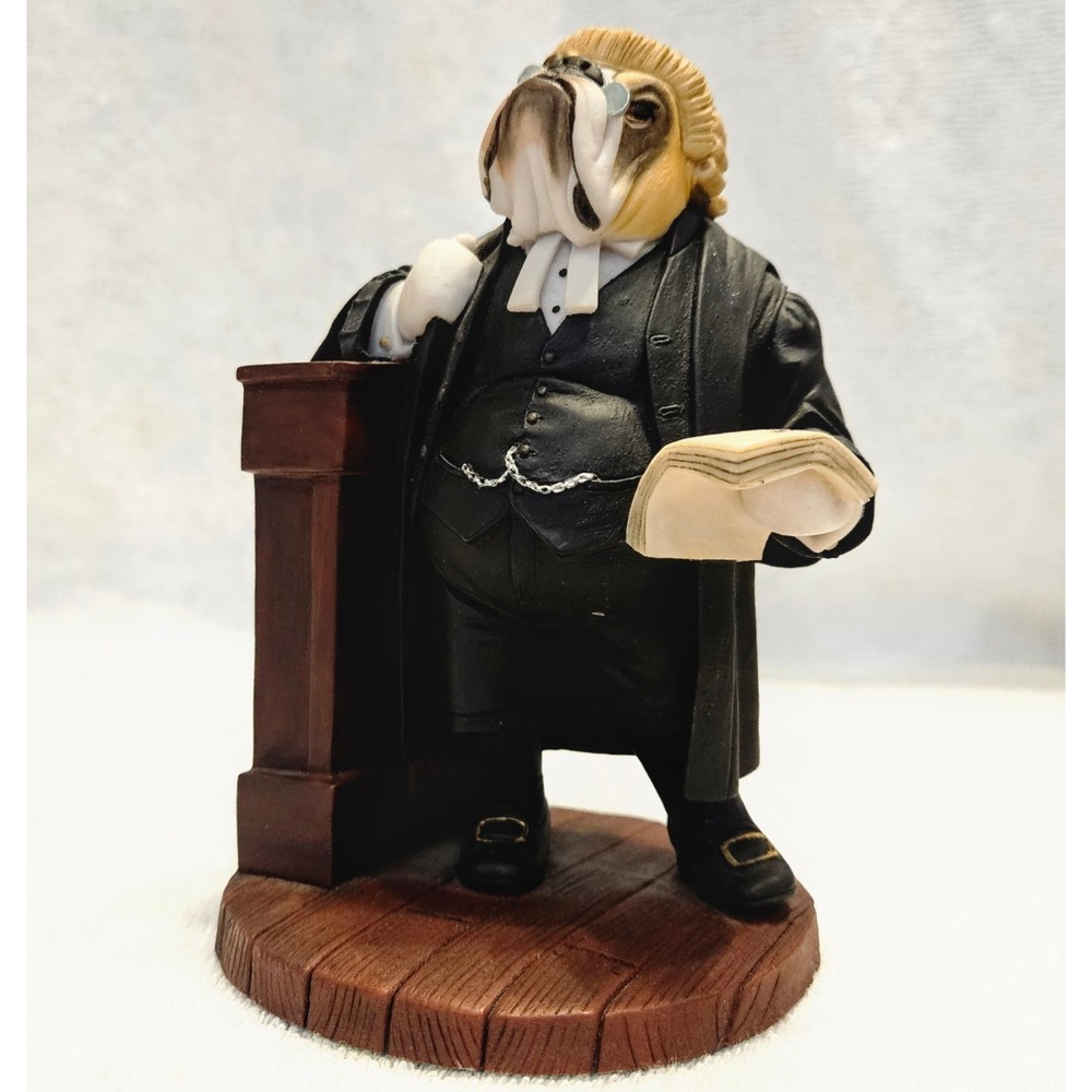 Harrop CC108 Q.C. Barrister Bulldog Doggie People Retired Hand‑Painted 2002 Rare